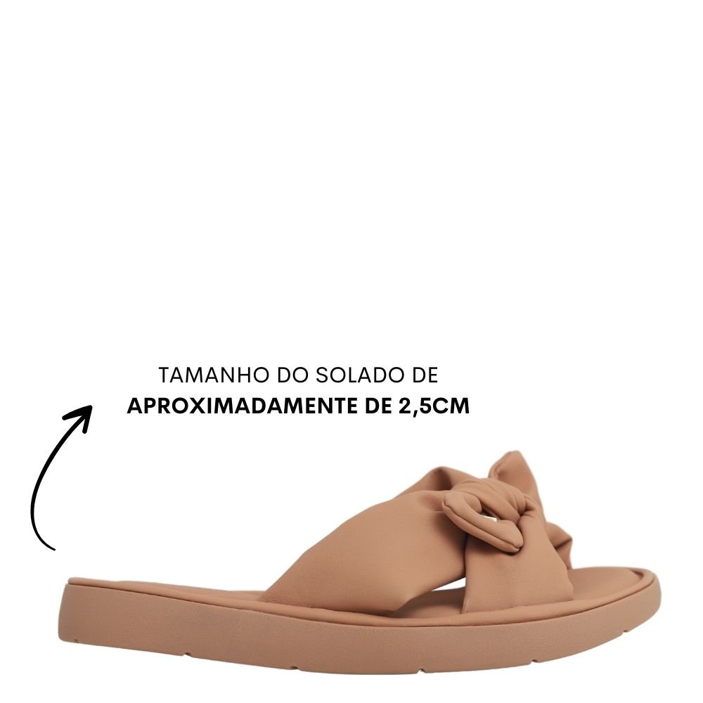 Chinelo Slide Modare Ultraconforto Ortopedico Laço  7208.101 Bege 2