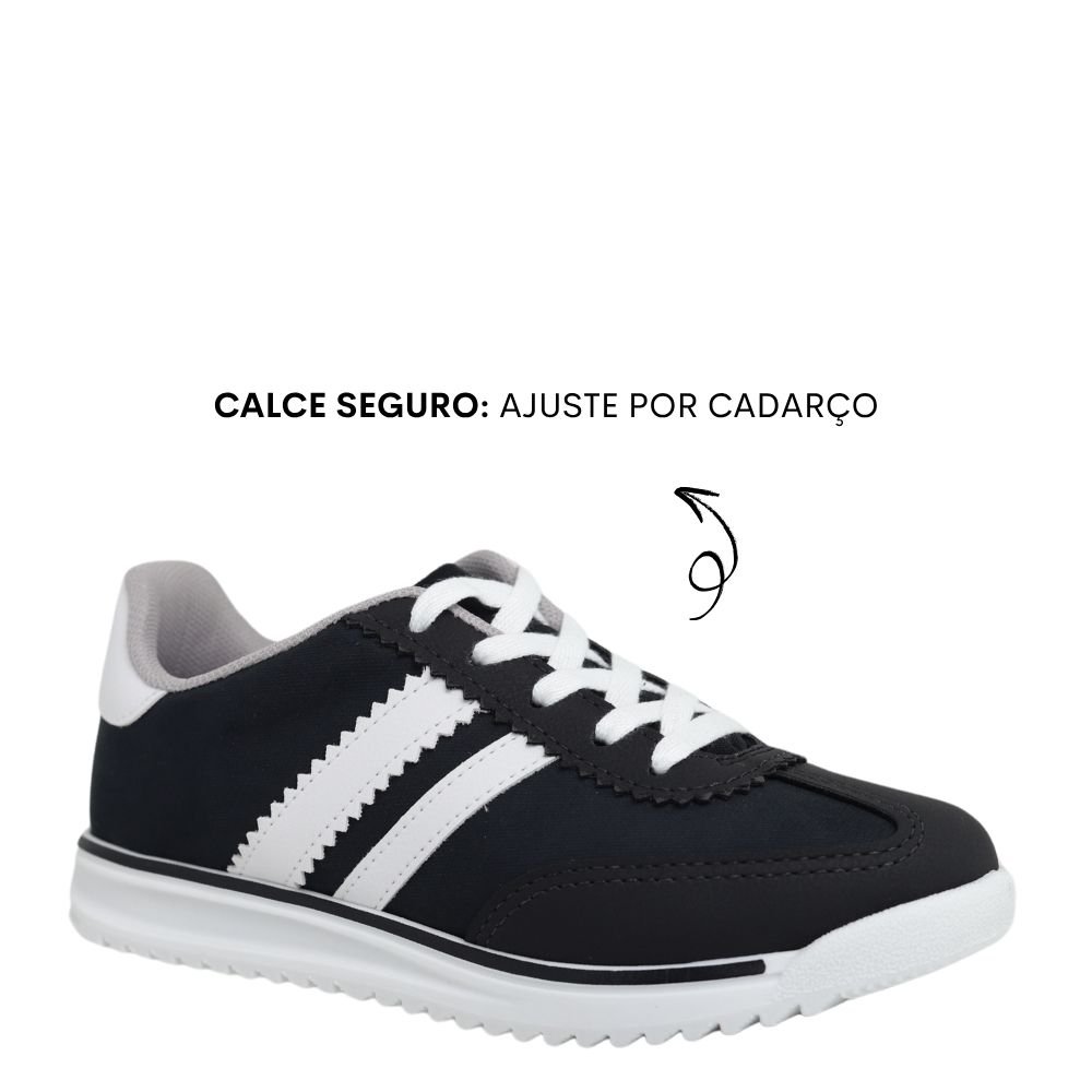Tênis Infantil Molekinho Escolar Menino Conforto Casual Preto 4