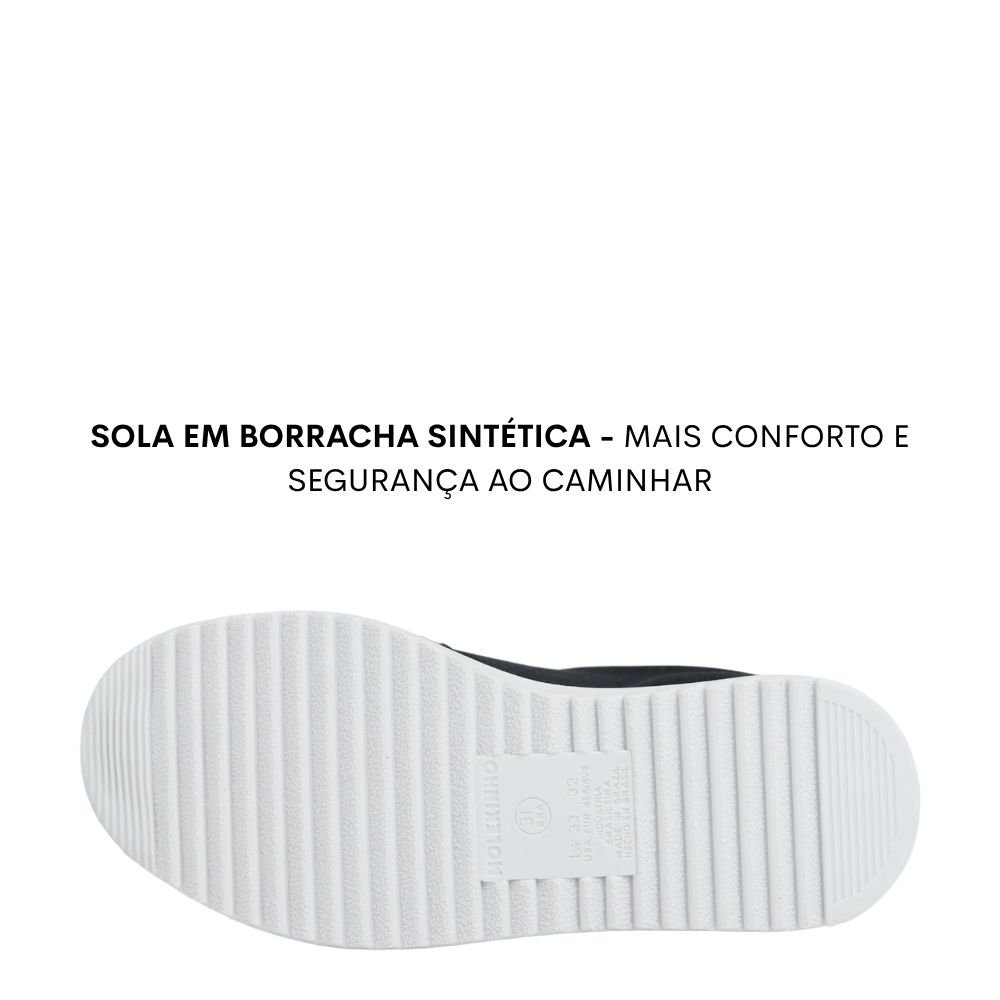 Tênis Infantil Molekinho Escolar Menino Conforto Casual Preto 5