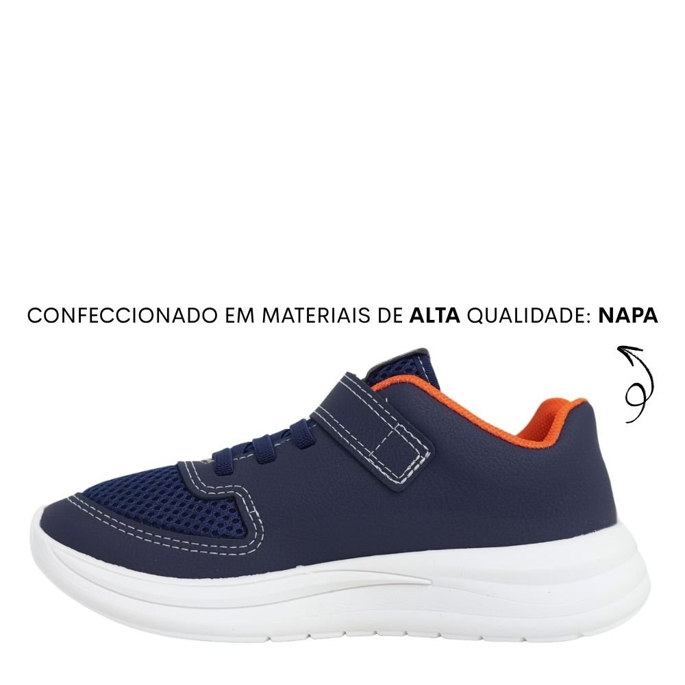Tênis Infantil Menino Calce Fácil Molekinho Juvenil 2850.310 Azul 3