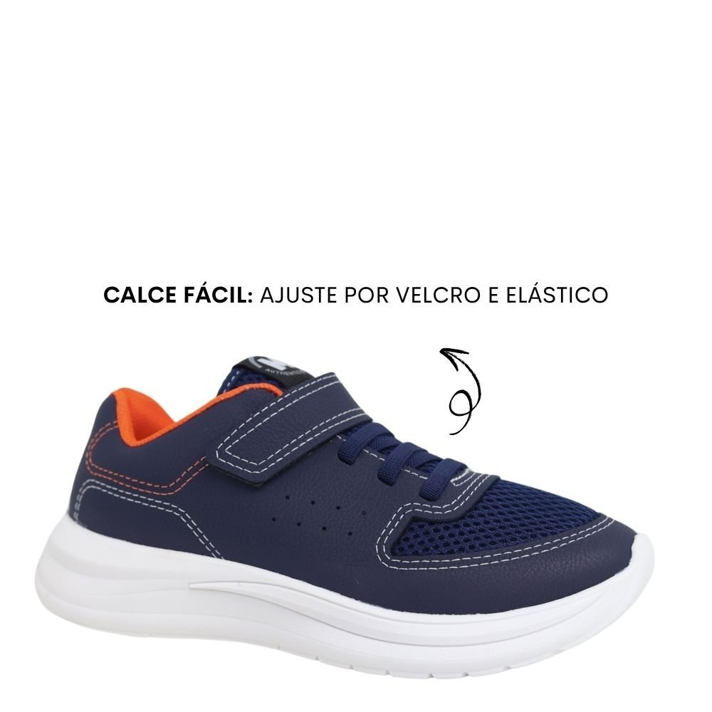 Tênis Infantil Menino Calce Fácil Molekinho Juvenil 2850.310 Azul 4
