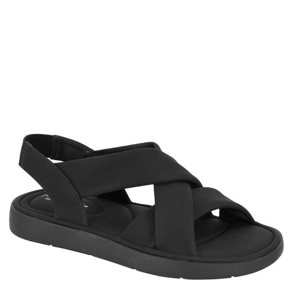 Sandália Modare Feminina Rasteira Ultraconforto 7208.102 Preto 1