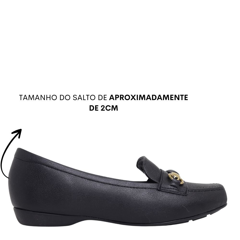 Sapato Feminino Social Lofter Modare Conforto Leve 7016.1004 Preto 2