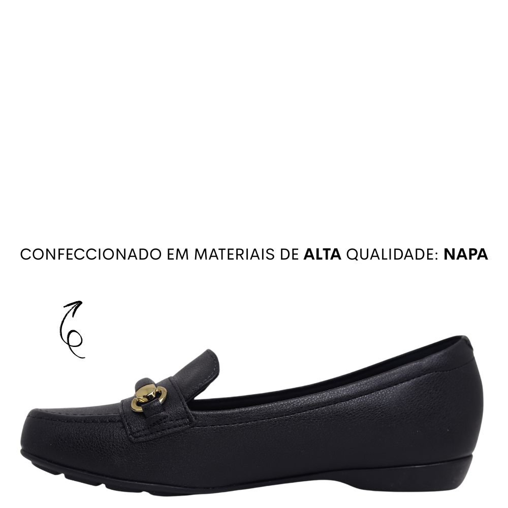 Sapato Feminino Social Lofter Modare Conforto Leve 7016.1004 Preto 3