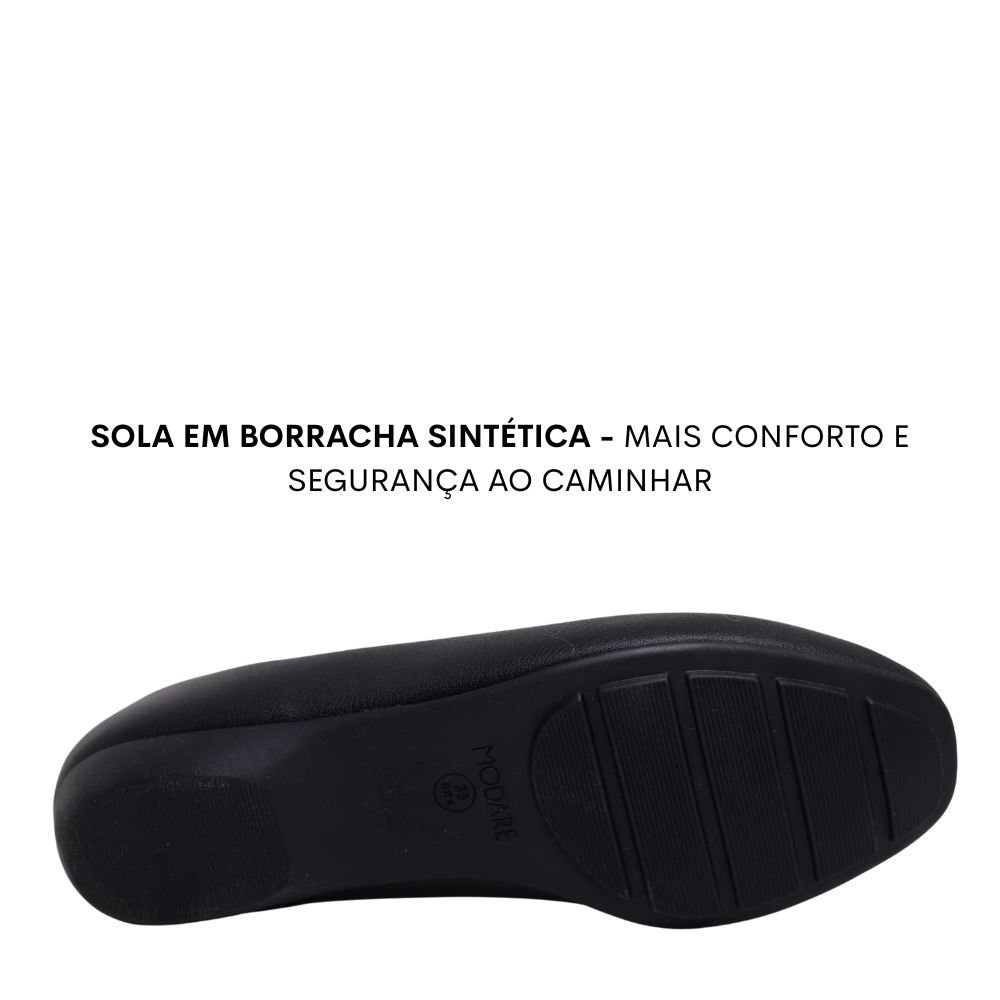 Sapato Feminino Social Lofter Modare Conforto Leve 7016.1004 Preto 5
