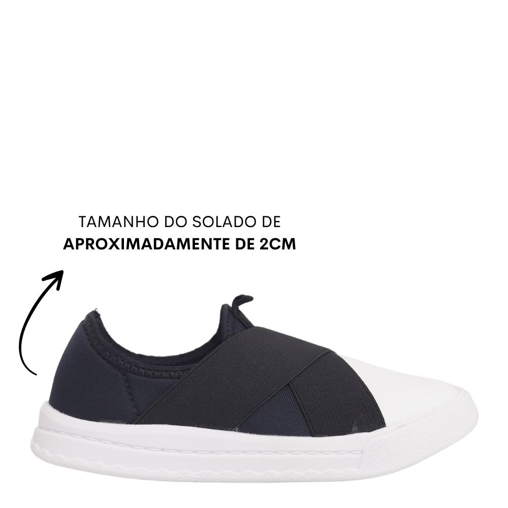 Tênis Feminino Slip On Menina Calce Fácil Molekinha 2575110 Preto 2