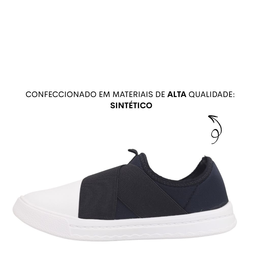 Tênis Feminino Slip On Menina Calce Fácil Molekinha 2575110 Preto 3