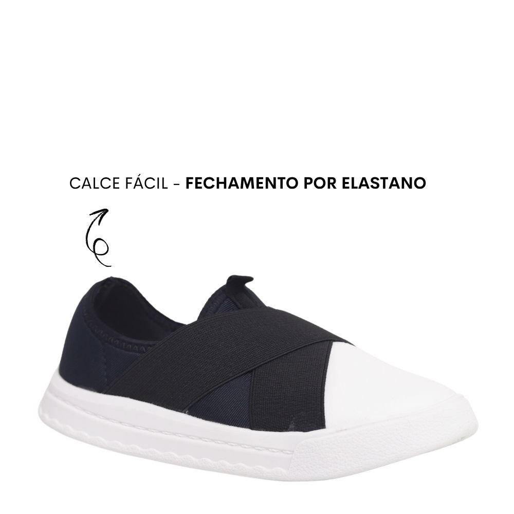 Tênis Feminino Slip On Menina Calce Fácil Molekinha 2575110 Preto 4