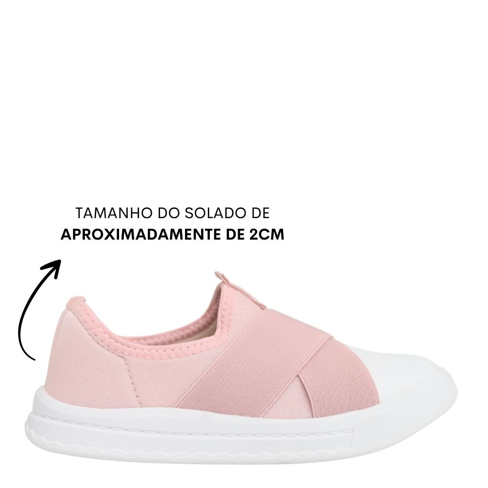 Tênis Feminino Slip On Menina Calce Fácil Molekinha 2575110 Rosa 2