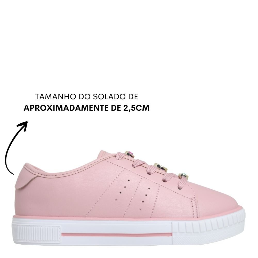 Tênis Molekinha Infantil Plataforma Conforto Estilo 2565113 Rosa 2