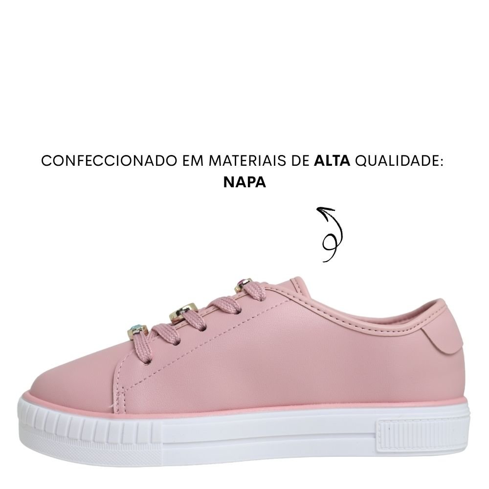 Tênis Molekinha Infantil Plataforma Conforto Estilo 2565113 Rosa 3