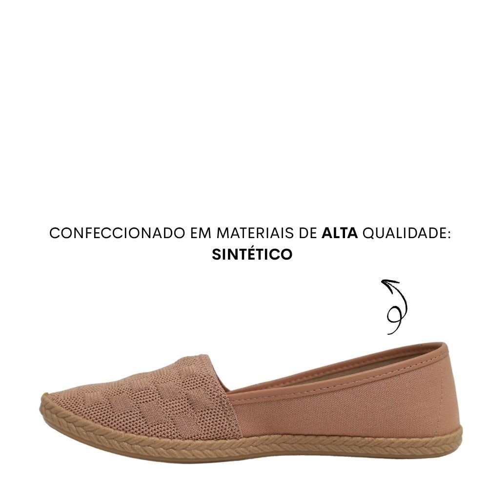Sapatilha Alpargata Feminino Calce Fácil Leve Moleca 5287297 Rosa 3