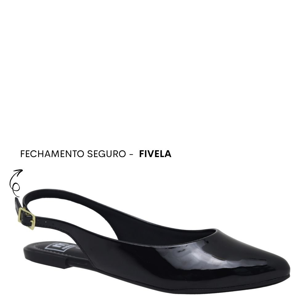 Sapatilha Slingback Moleca Feminina Confortável Leve 5444330 4