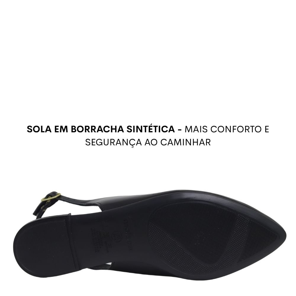 Sapatilha Slingback Moleca Feminina Confortável Leve 5444330 5