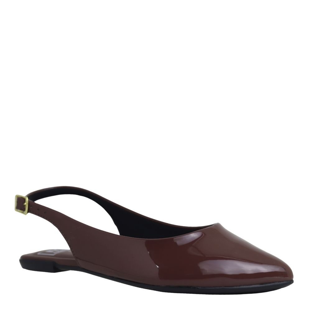 Sapatilha Slingback Moleca Feminina Confortável Leve 5444330 Marrom 4