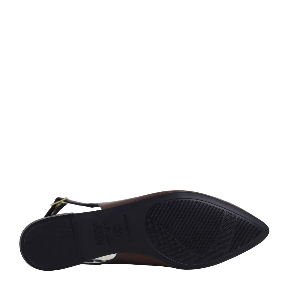 Sapatilha Slingback Moleca Feminina Confortável Leve 5444330 Marrom 5