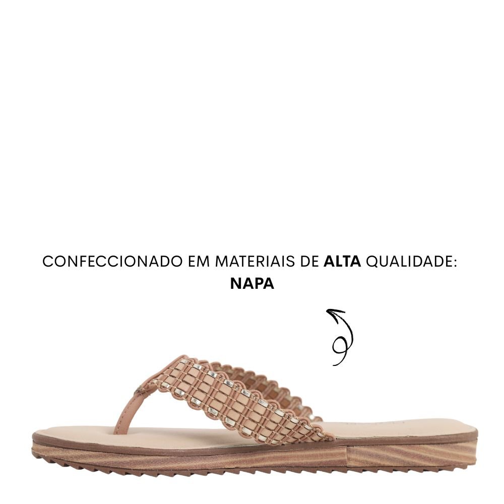 Rasteira Tamanco Feminino Conforto Leve Modare 7141.149 Bege 3