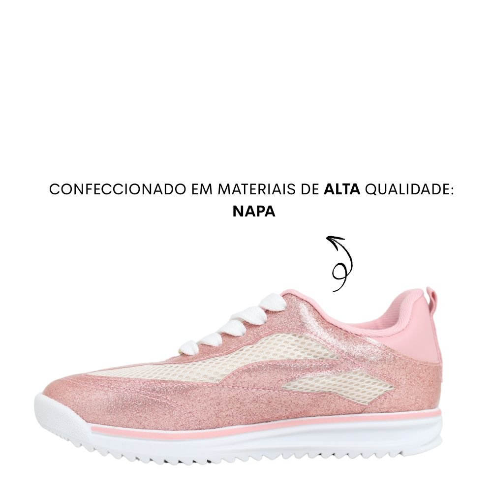 Tênis Infantil Casual Menina Conforto Macio Molekinha 2583201 Rosa 3