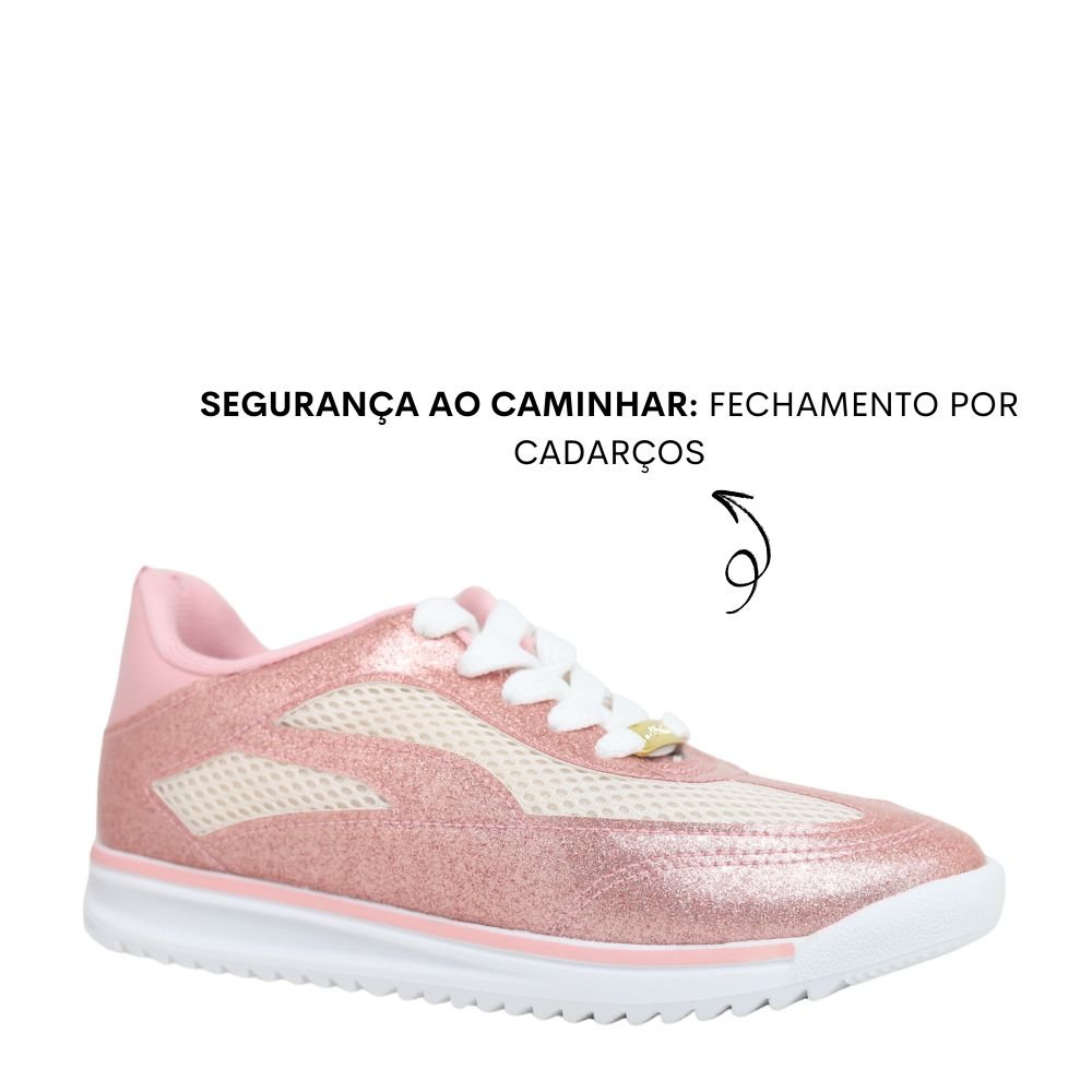Tênis Infantil Casual Menina Conforto Macio Molekinha 2583201 Rosa 4