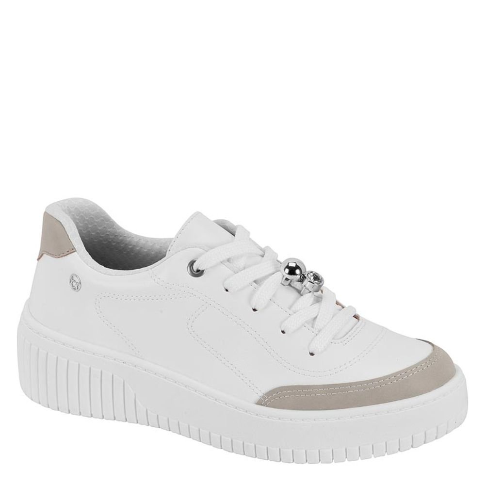 Tênis Feminino Casual Pingente Conforto Beira Rio 4316.113 Branco 1