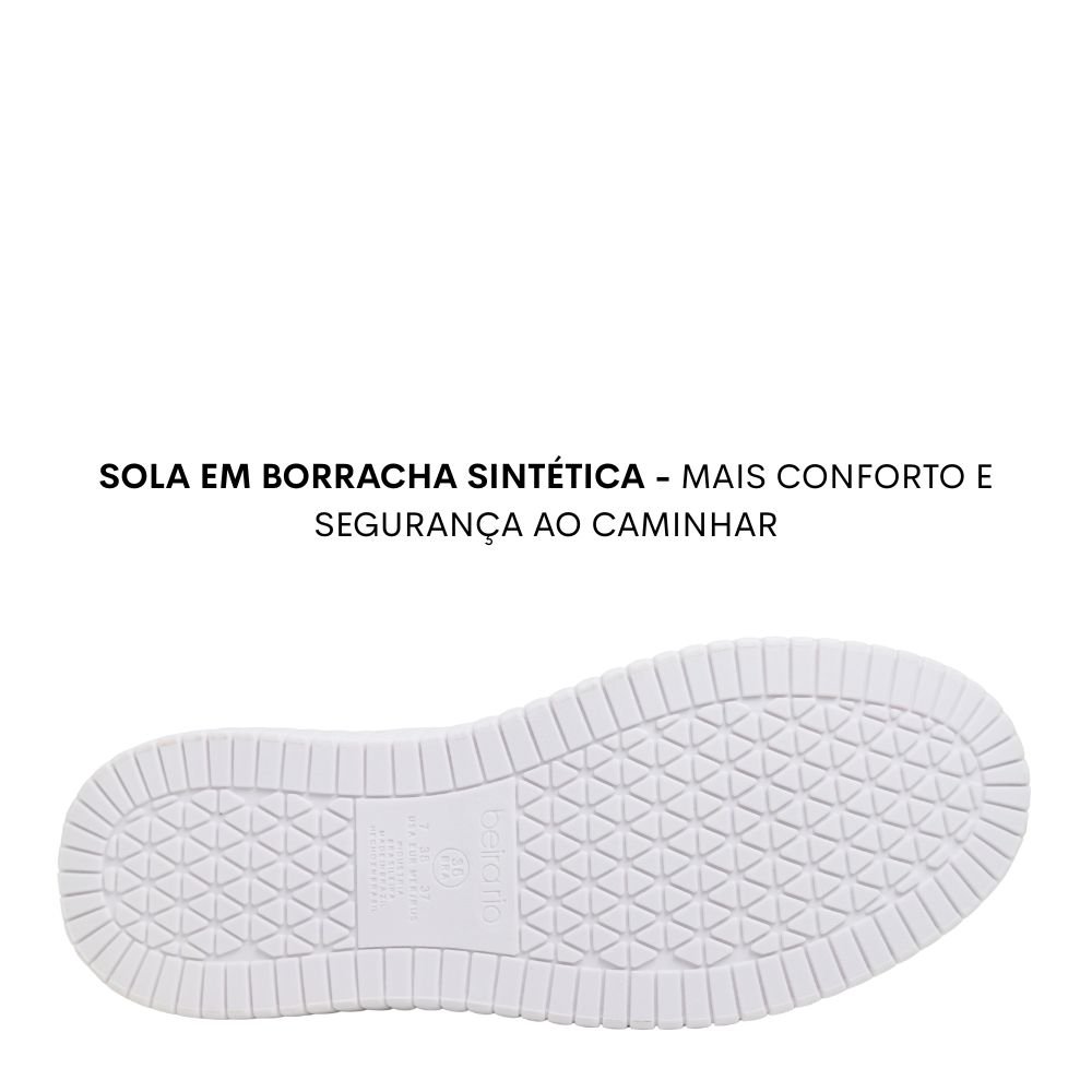 Tênis Feminino Casual Pingente Conforto Beira Rio 4316.113 Branco 5