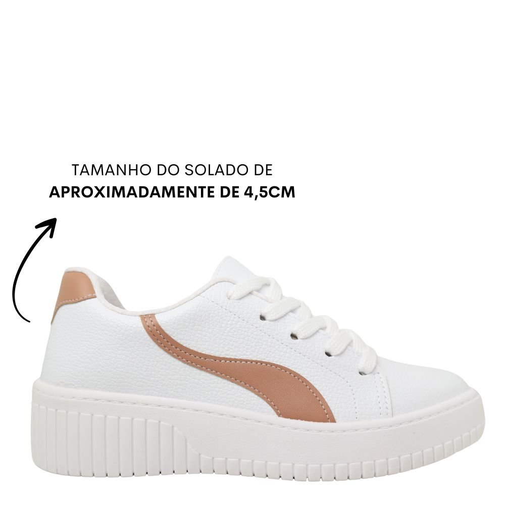 Tênis Casual Feminino Conforto Básico Beira Rio 4316.110 Branco 2