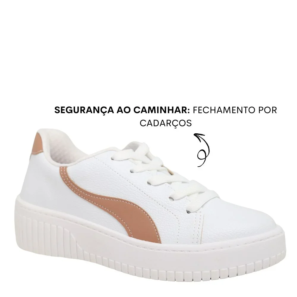 Tênis Casual Feminino Conforto Básico Beira Rio 4316.110 Branco 4