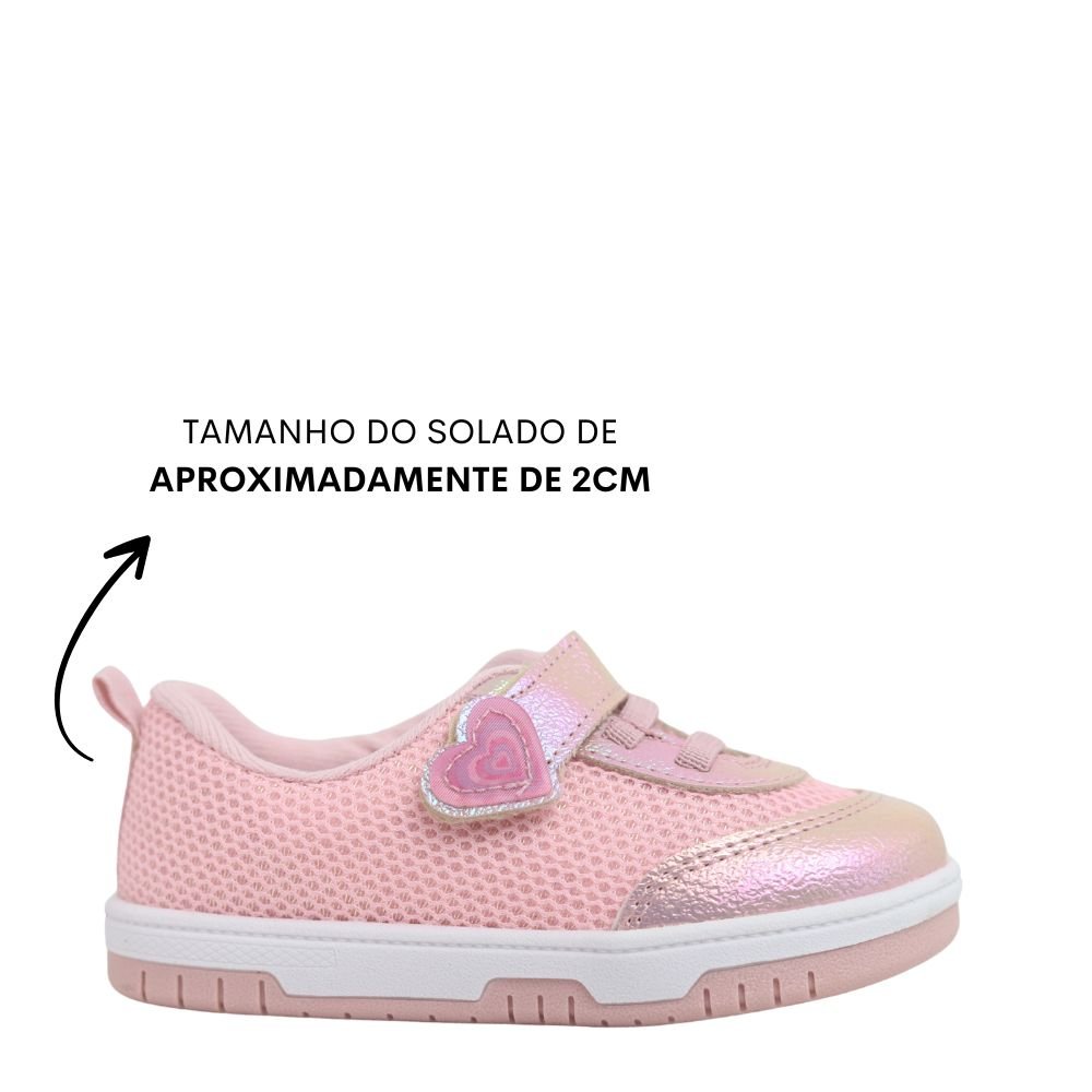 Tênis Infantil Menina Molekinha Velcro Calce Fácil 2728.103 Rosa 2