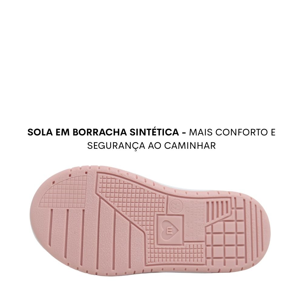 Tênis Infantil Menina Molekinha Velcro Calce Fácil 2728.103 Rosa 5