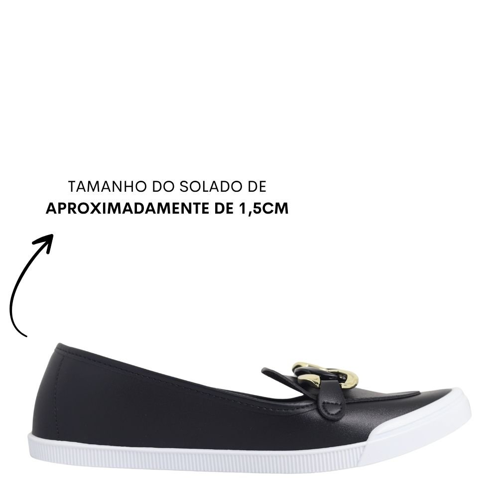 Sapatilha Alpargata Feminino Conforto Fivela Moleca 5109.799 Preto 2