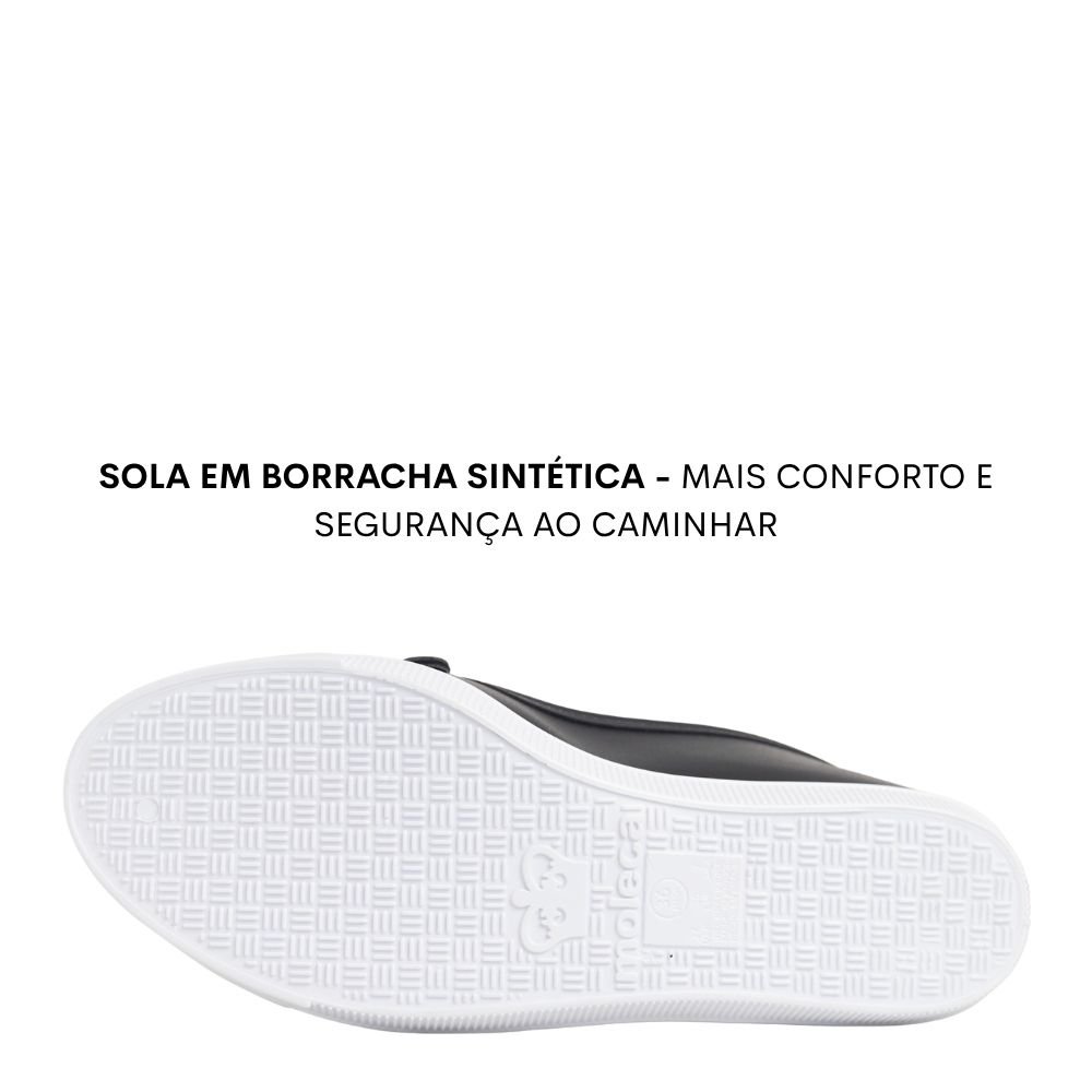 Sapatilha Alpargata Feminino Conforto Fivela Moleca 5109.799 Preto 5
