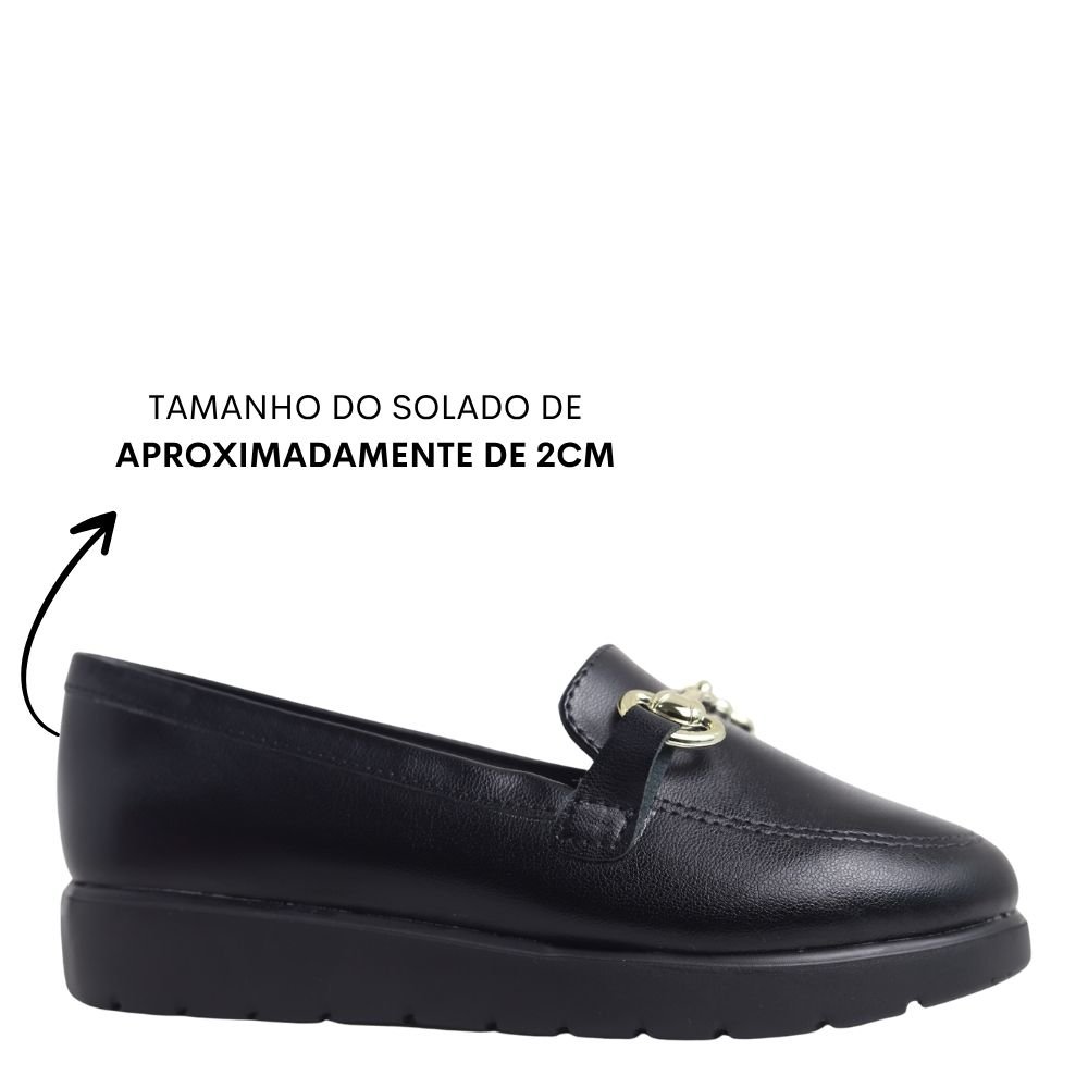 Sapato Mocassim Infantil  Molekinha Menina Conforto 2586.102 Preto 2