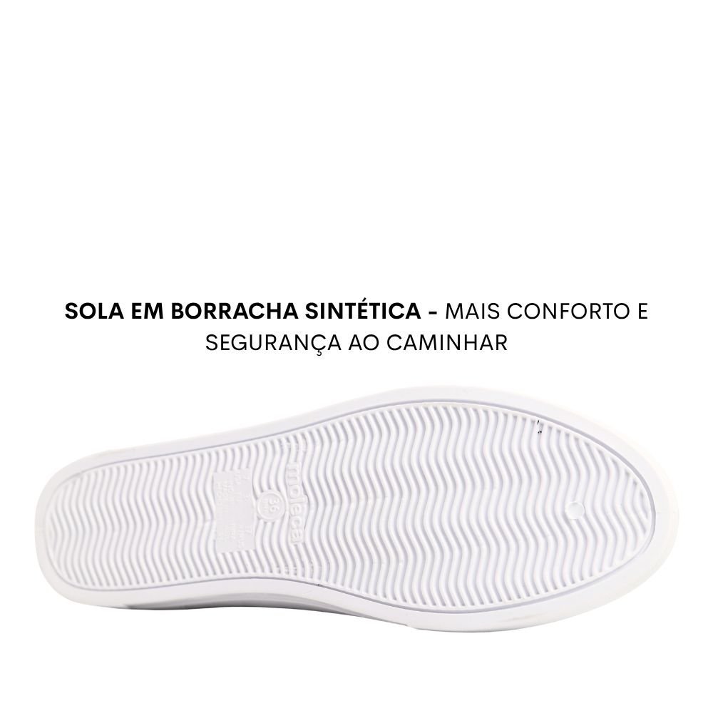 Tênis Feminino Casual Básico Conforto Estilo Moleca 5667.342 Preto 5