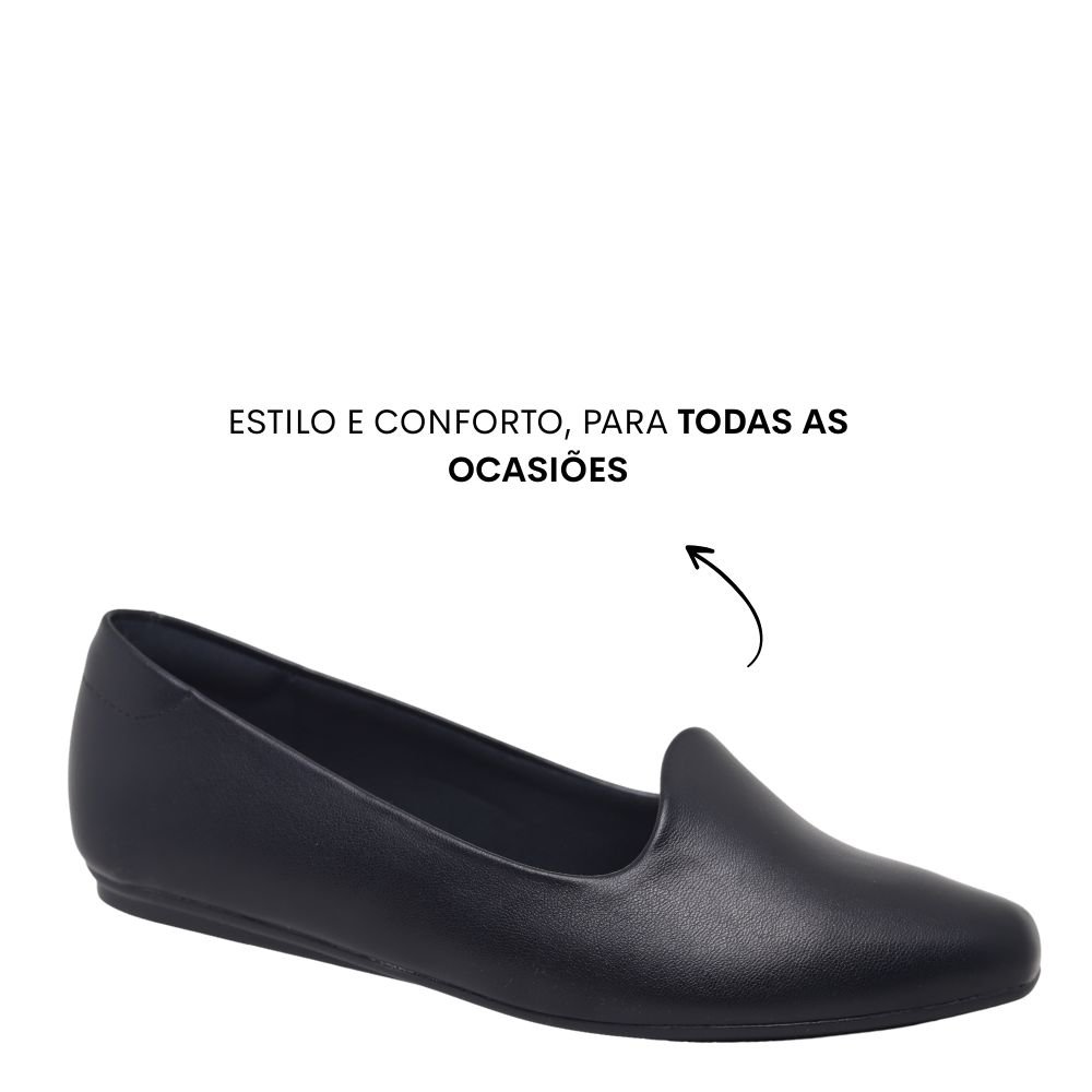 Sapatilha Feminina Casual Confortável Beira Rio 4198.533 Preto 4