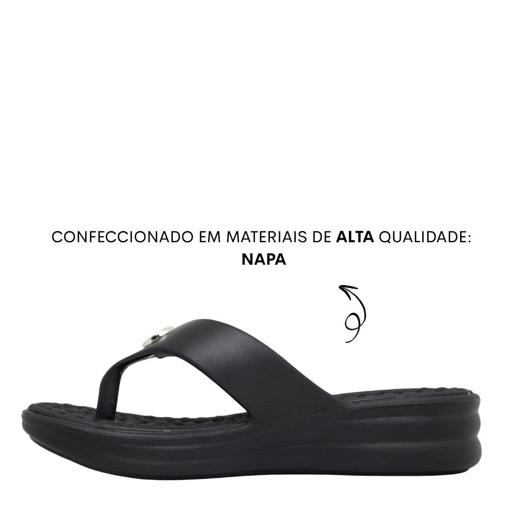 Tamanco Modare Conforto Ortopédico Feminino Leve 7213.100 Preto 3