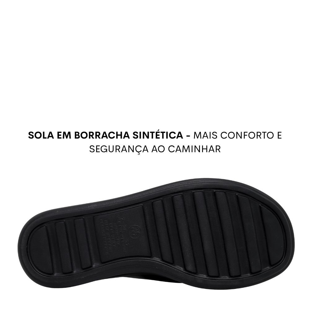 Tamanco Modare Conforto Ortopédico Feminino Leve 7213.100 Preto 5