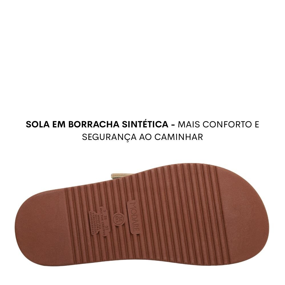 Sandália Feminina Modare Ultraconforto Ortopédica 7178.121 Marrom 5