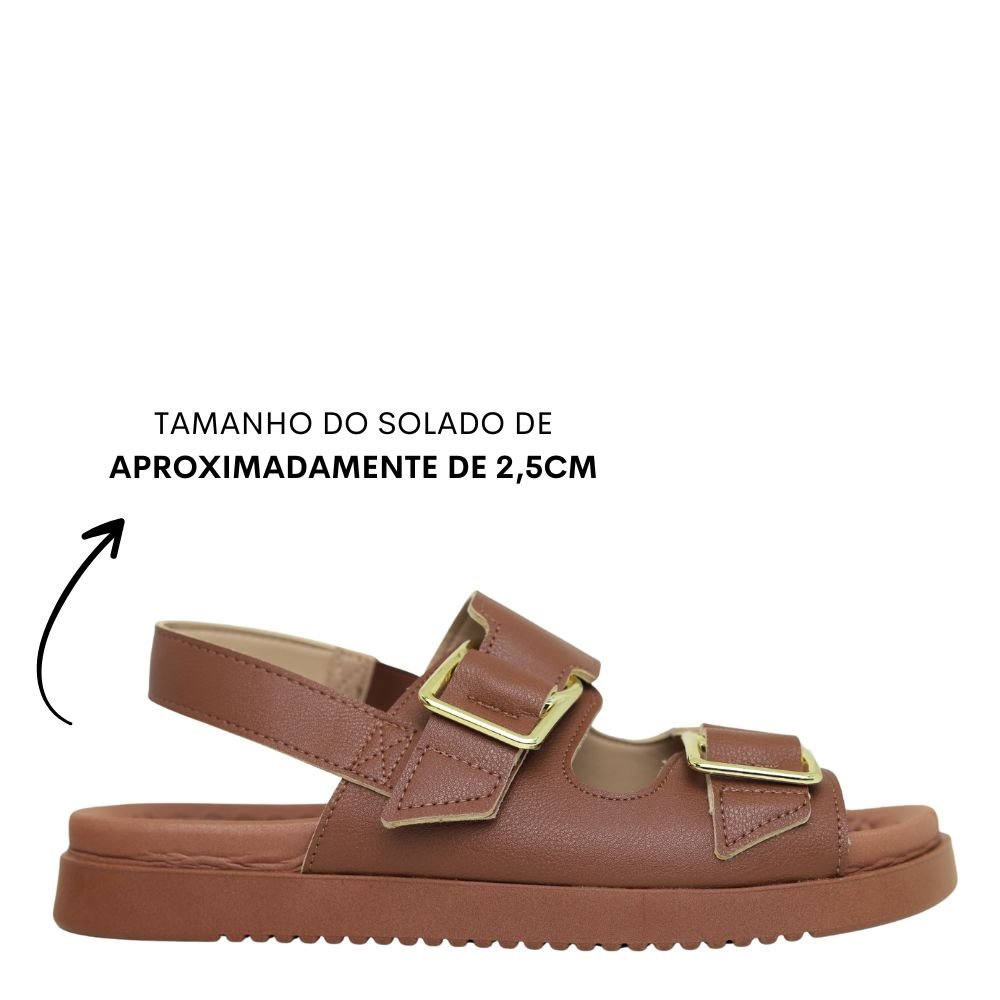 Sandália Feminina Modare Ultraconforto Ortopédica 7178.121 Marrom 2