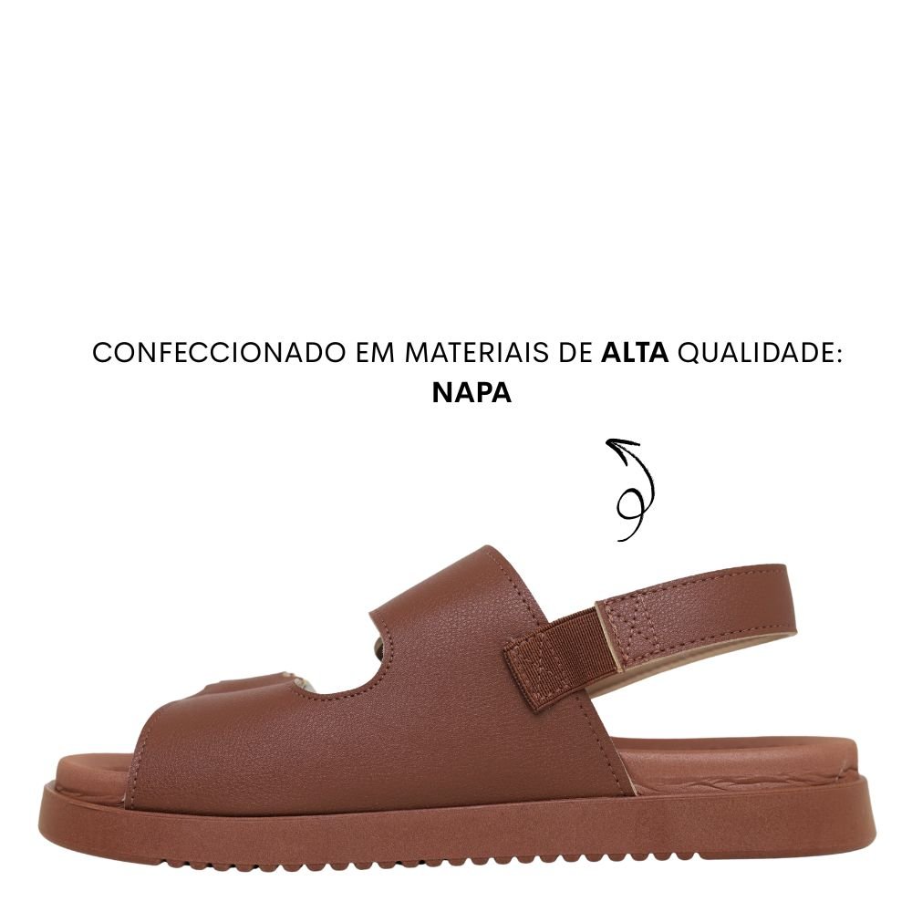 Sandália Feminina Modare Ultraconforto Ortopédica 7178.121 Marrom 3