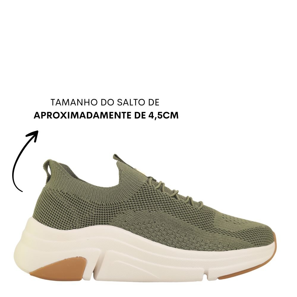 Tênis Feminino Modare Plataforma Casual Confortável 7401.105 Verde 2