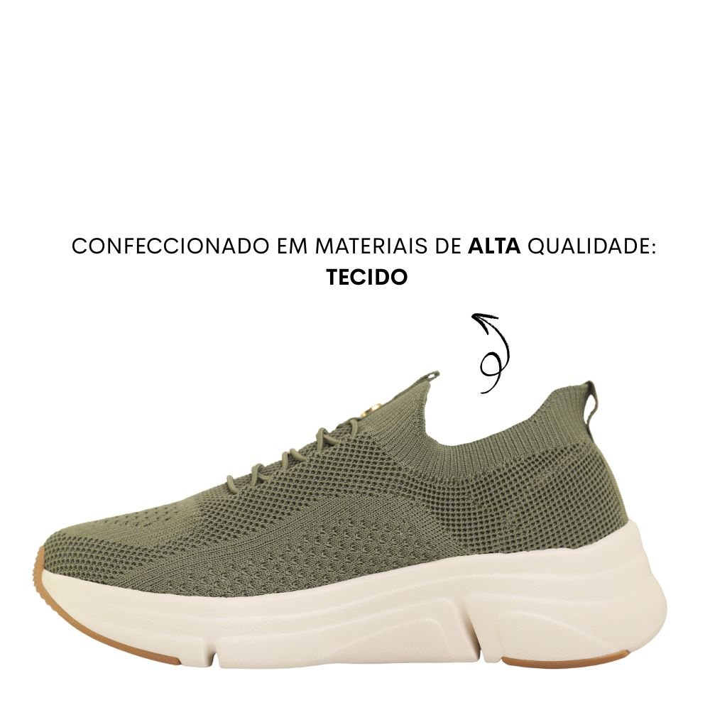 Tênis Feminino Modare Plataforma Casual Confortável 7401.105 Verde 3