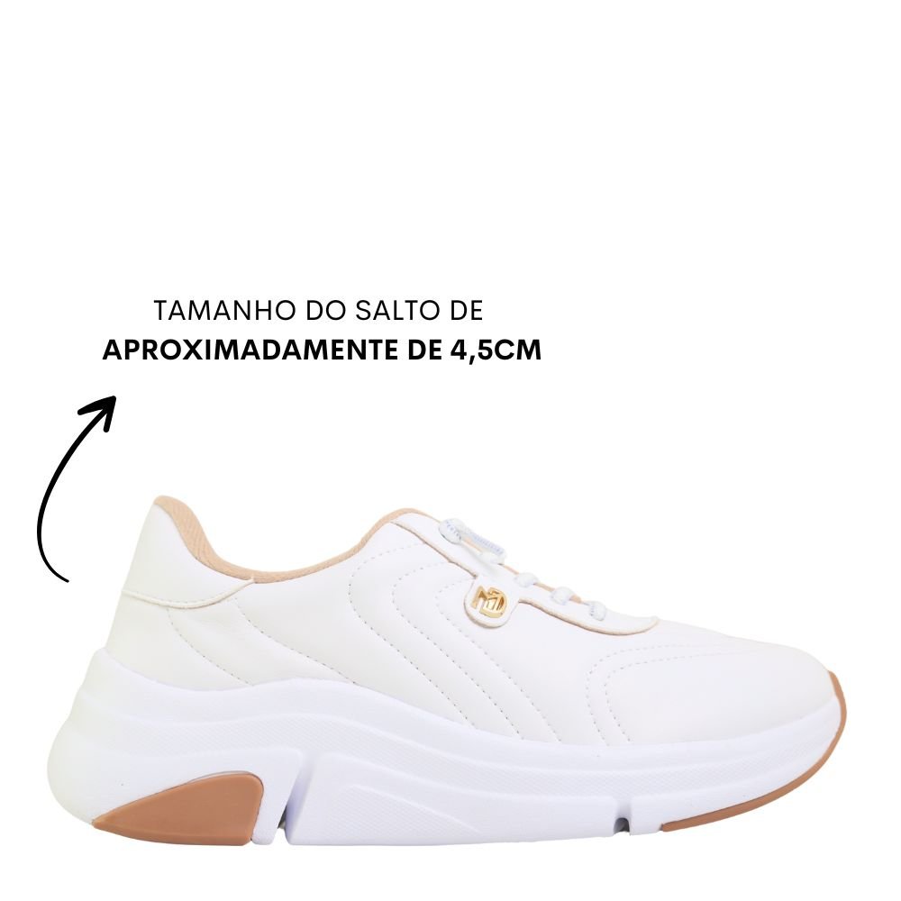 Tênis Feminino Modare Plataforma Casual Confortável 7401.104 Branco 2