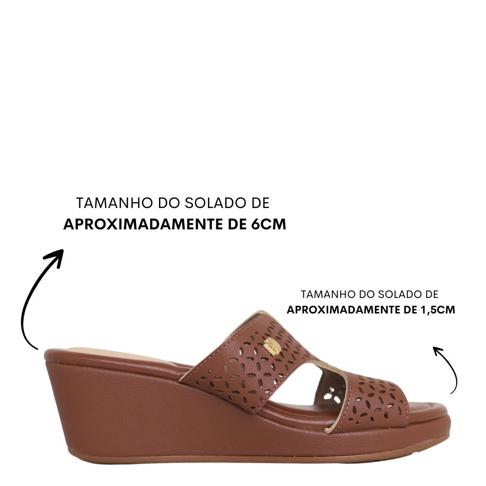 Tamanco Anabela Feminino Médio Conforto Modare 7216.100 Marrom 2