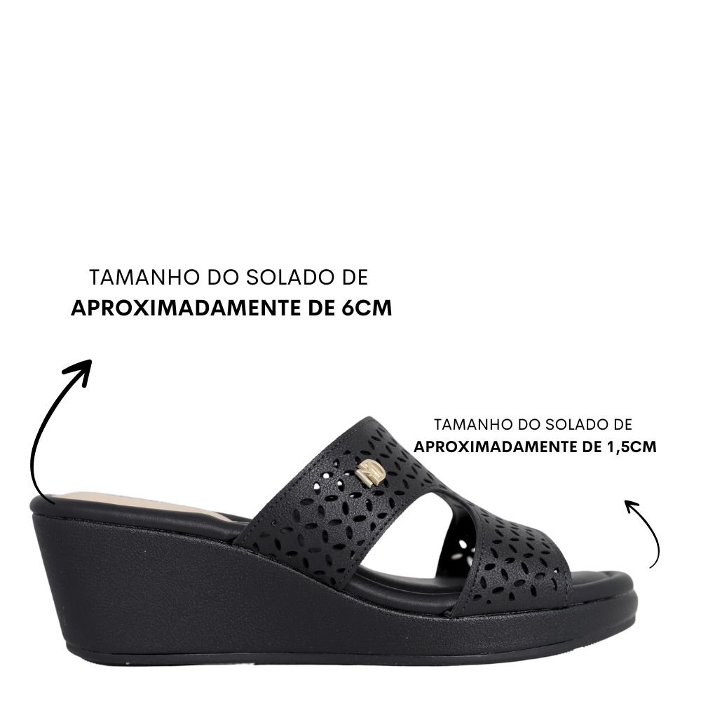 Tamanco Anabela Feminino Médio Conforto Modare 7216.100 Preto 2