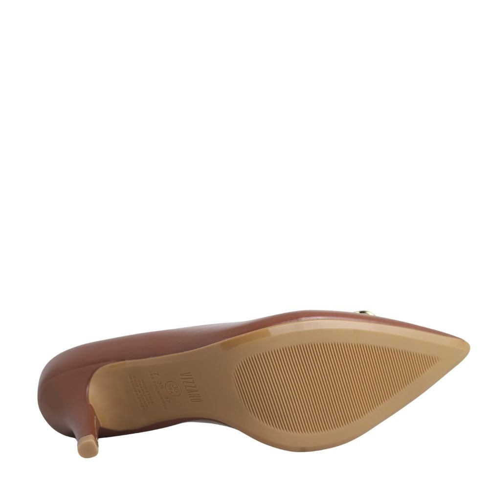 Sapato Feminino Scarpin Salto Médio Fino Vizzano 1185.1445 Marrom 5