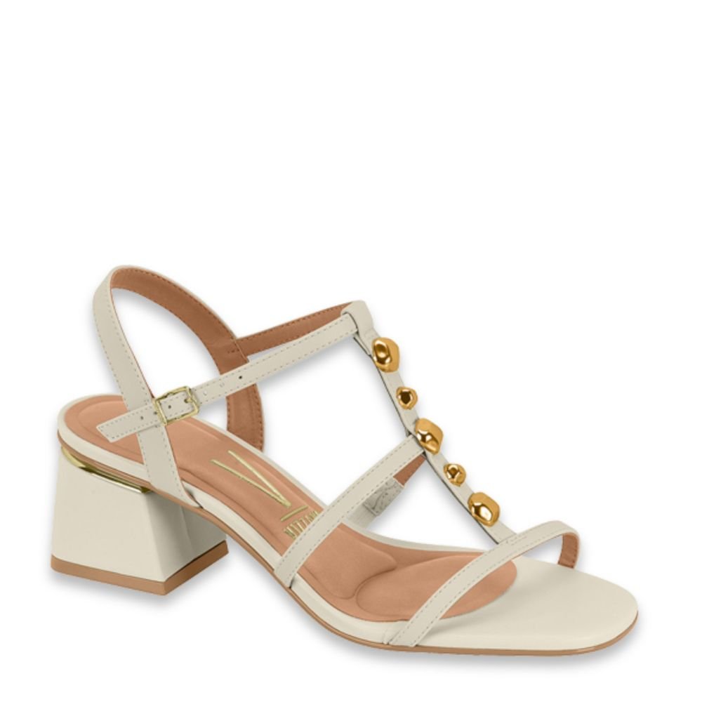Sandália Casual Feminina Salto Bloco Médio Vizzano 6428.153