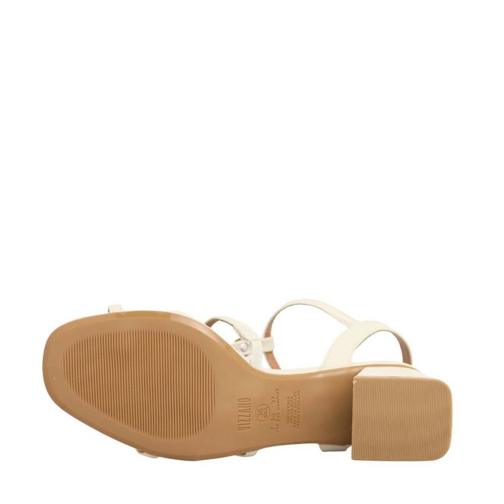 Sandália Casual Feminina Salto Bloco Médio Vizzano 6428.153 Branco 5