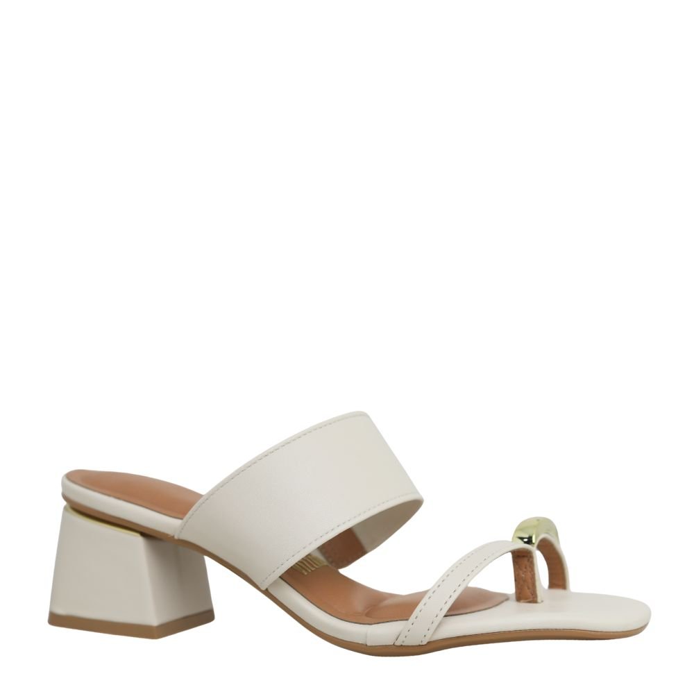 Tamanco Sandália Feminino Vizzano Salto Baixo Grosso 6428148 Branco 4