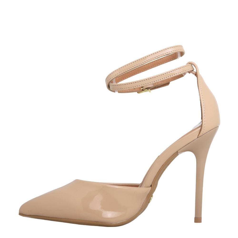 Sapato Scarpin Vizzano Tiras Tornozelo Salto Agulha 1421.102 Bege 3