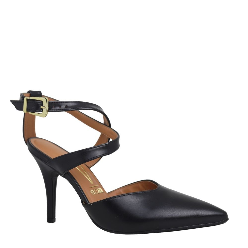 Sandália Scarpin Feminino Salto Alto Fino Vizzano 1184.1716 Preto 4